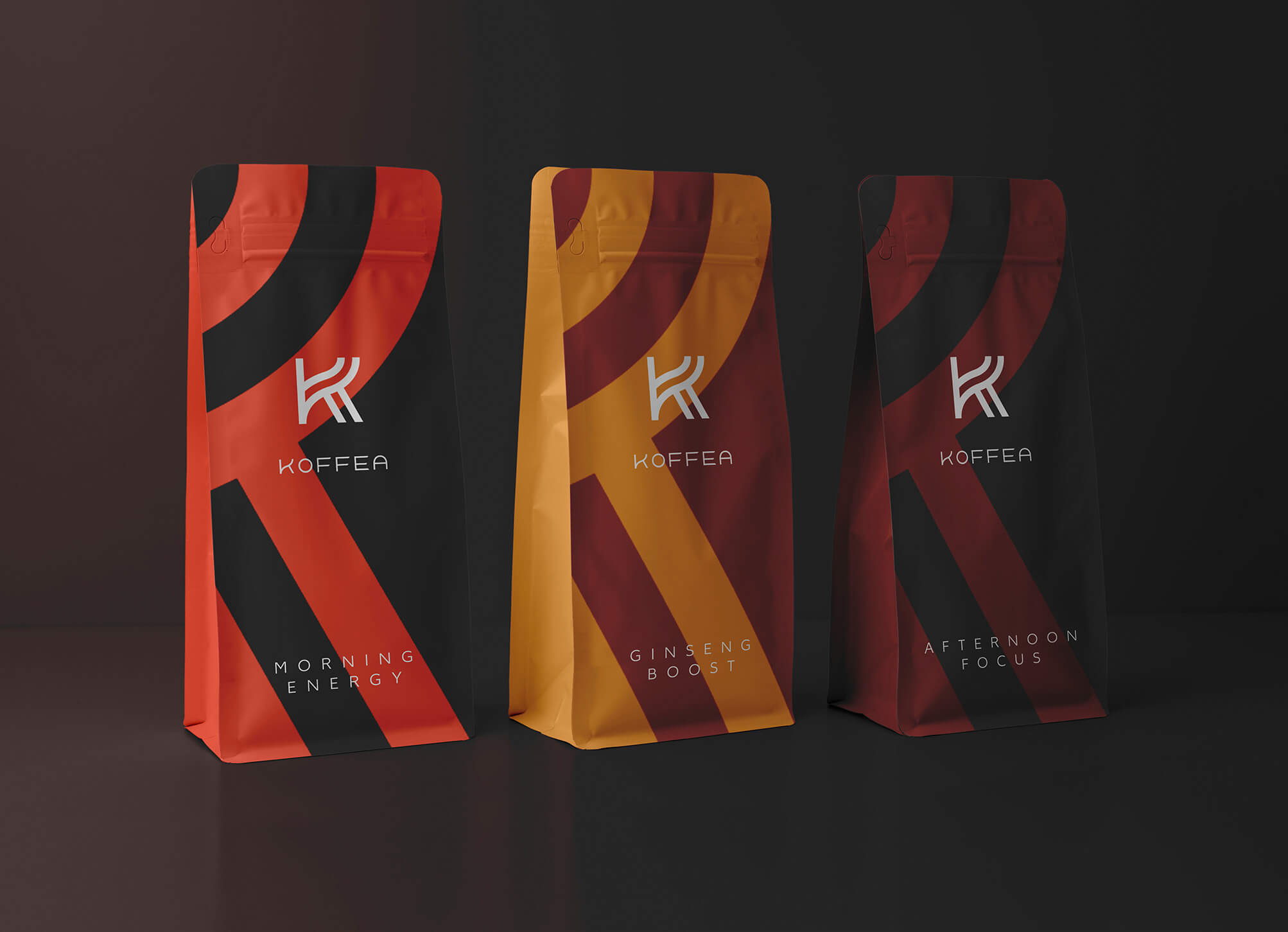 Packaging design for Koffea, Coffee producer in Palermo, Sicily