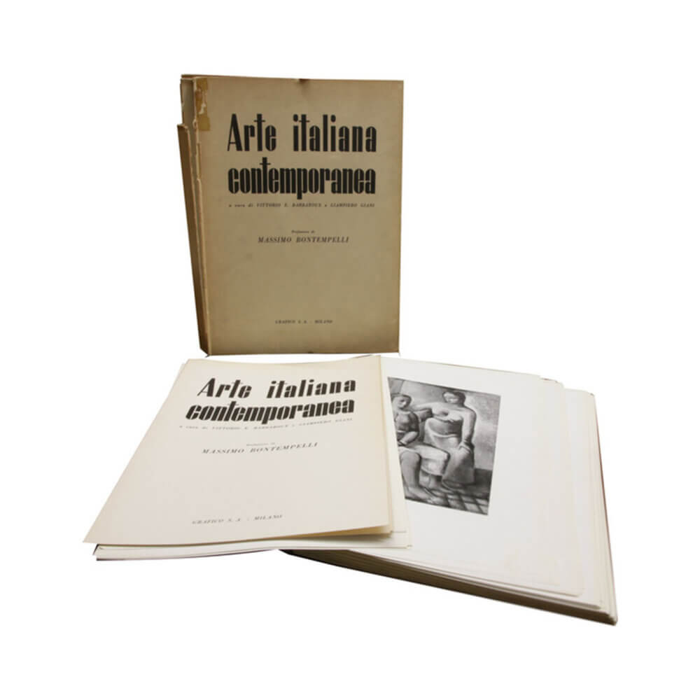 The first edition of Arte Italiana Contemporanea, 1940, curated by Vittorio Emanuele Barbaroux and Giampiero Giani.