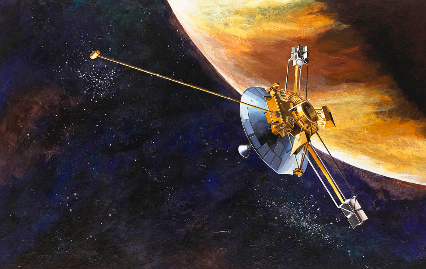 Pioneer 10 artwork.